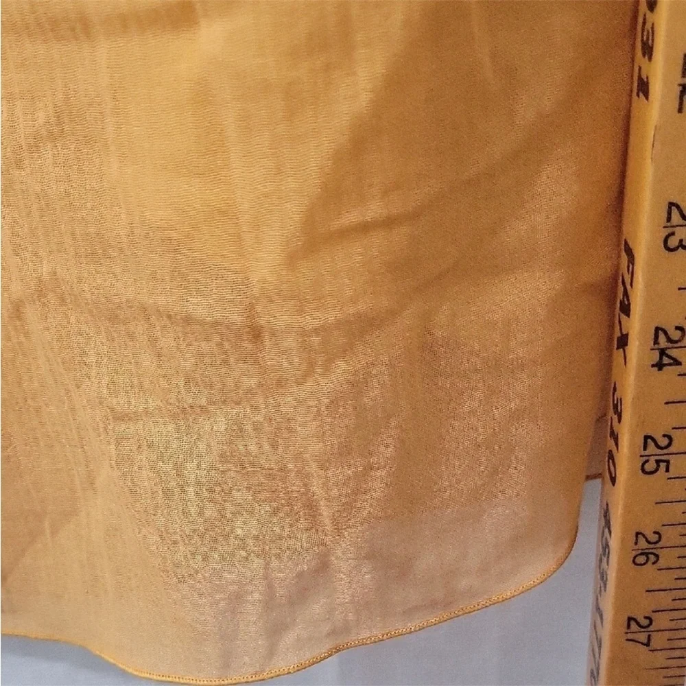 MARC JACOBS Women’s Yellow Ruffled Silk Blouse Size 4 - Picture 6 of 8